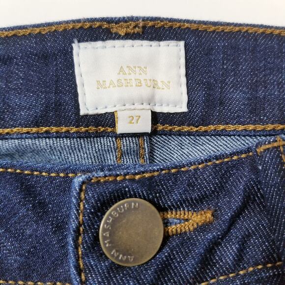 ANN Mashburn Midrise Dark Wash Jeans Made in USA - Picture 2 of 11